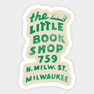 Defunct The Little Book Shop Milwaukee WI Sticker